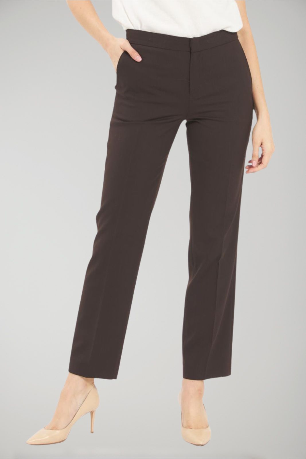 Pantaloni Twinset da donna in gabardina fronte 1