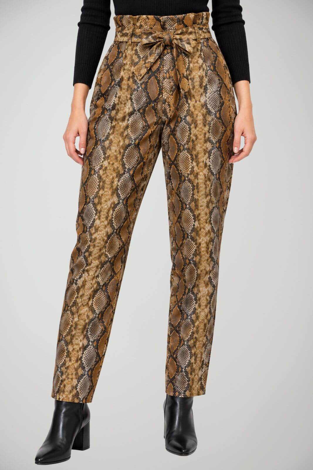 Twinset Milano Pantaloni Donna pitonati in ecopelle