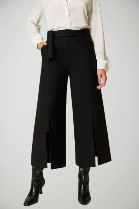 Pantaloni da donna Twinset con cintura e spacchi