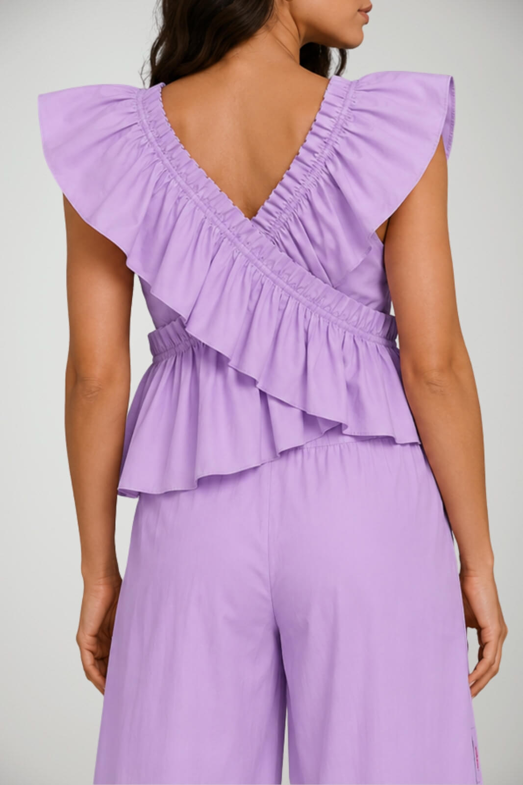 Top da donna Twinset Actitude smanicato con rouches