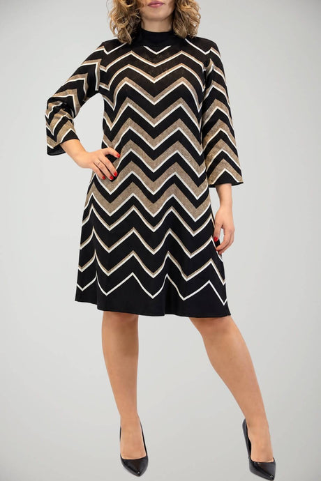Twinset Milano Abito Donna con Inserti Fantasia in Lurex