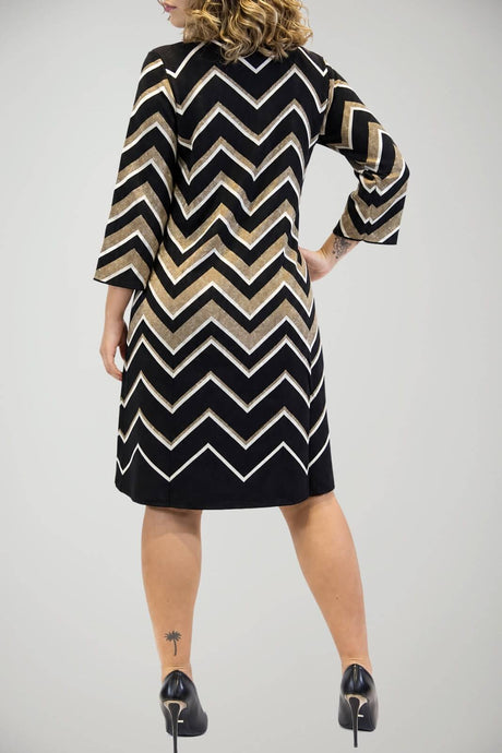 Twinset Milano Abito Donna con Inserti Fantasia in Lurex