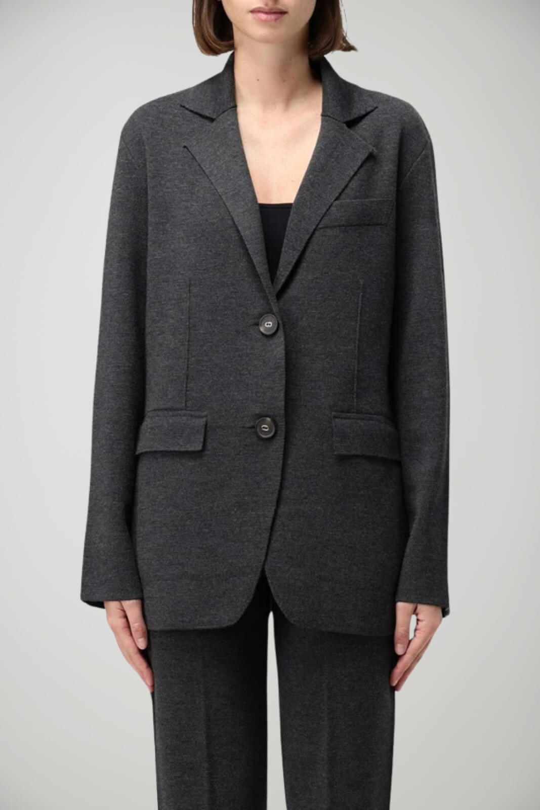 Giacca da donna Twinset monopetto in lana fronte 1