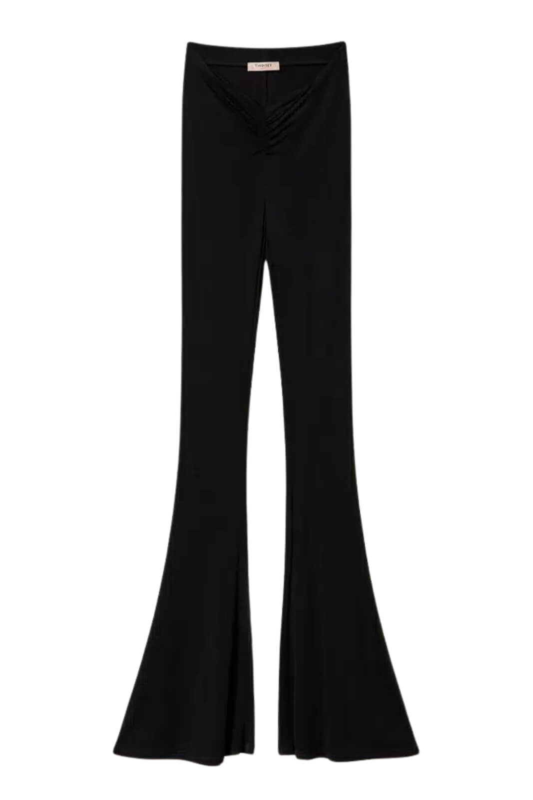 Pantaloni flare da donna Twinset in viscosa fronte