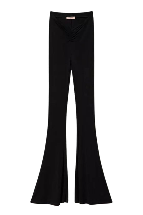 Pantaloni flare da donna Twinset in viscosa fronte