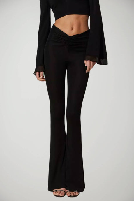 Pantaloni flare da donna Twinset in viscosa fronte 1