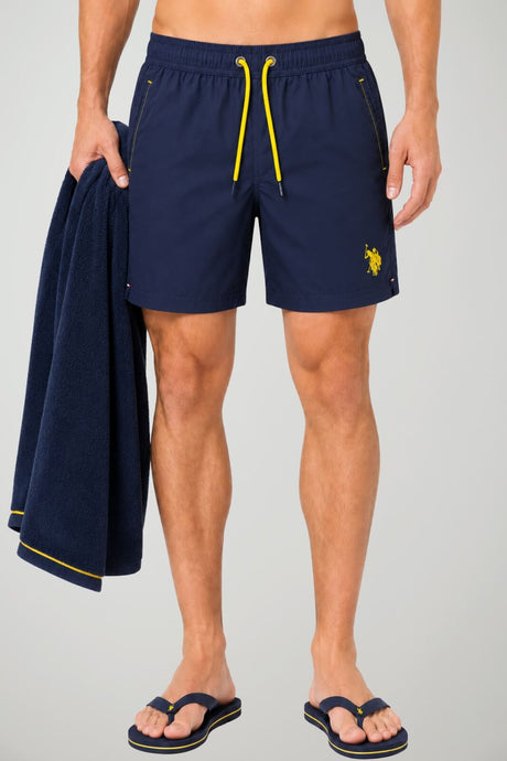 U.S. Polo Assn. Costume Uomo con dettagli a contrasto di colore