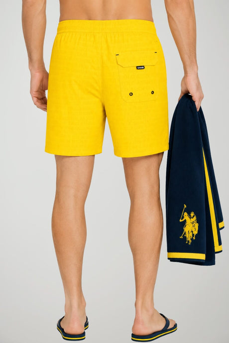 U.S. Polo Assn. Costume Uomo logo All Over con logo ricamato