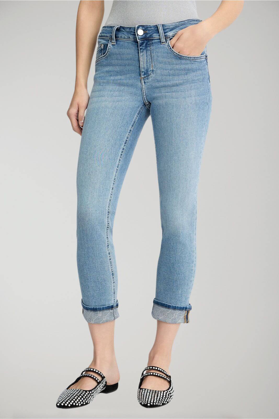 Liu Jo women's skinny jeans with cuffs