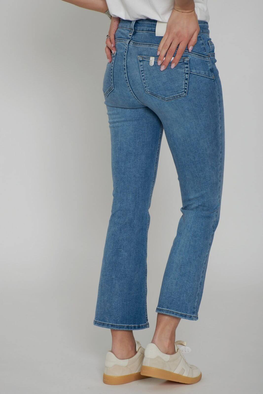 Liu Jo women's flared jeans with jewel buttons