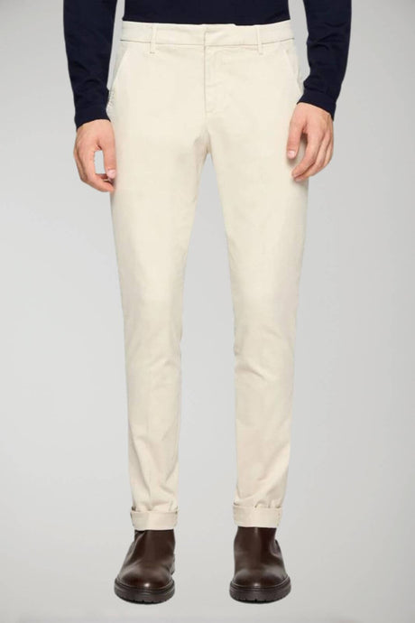 Dondup men's trousers Gaubert slim in warm gabardine