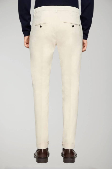 Dondup men's trousers Gaubert slim in warm gabardine