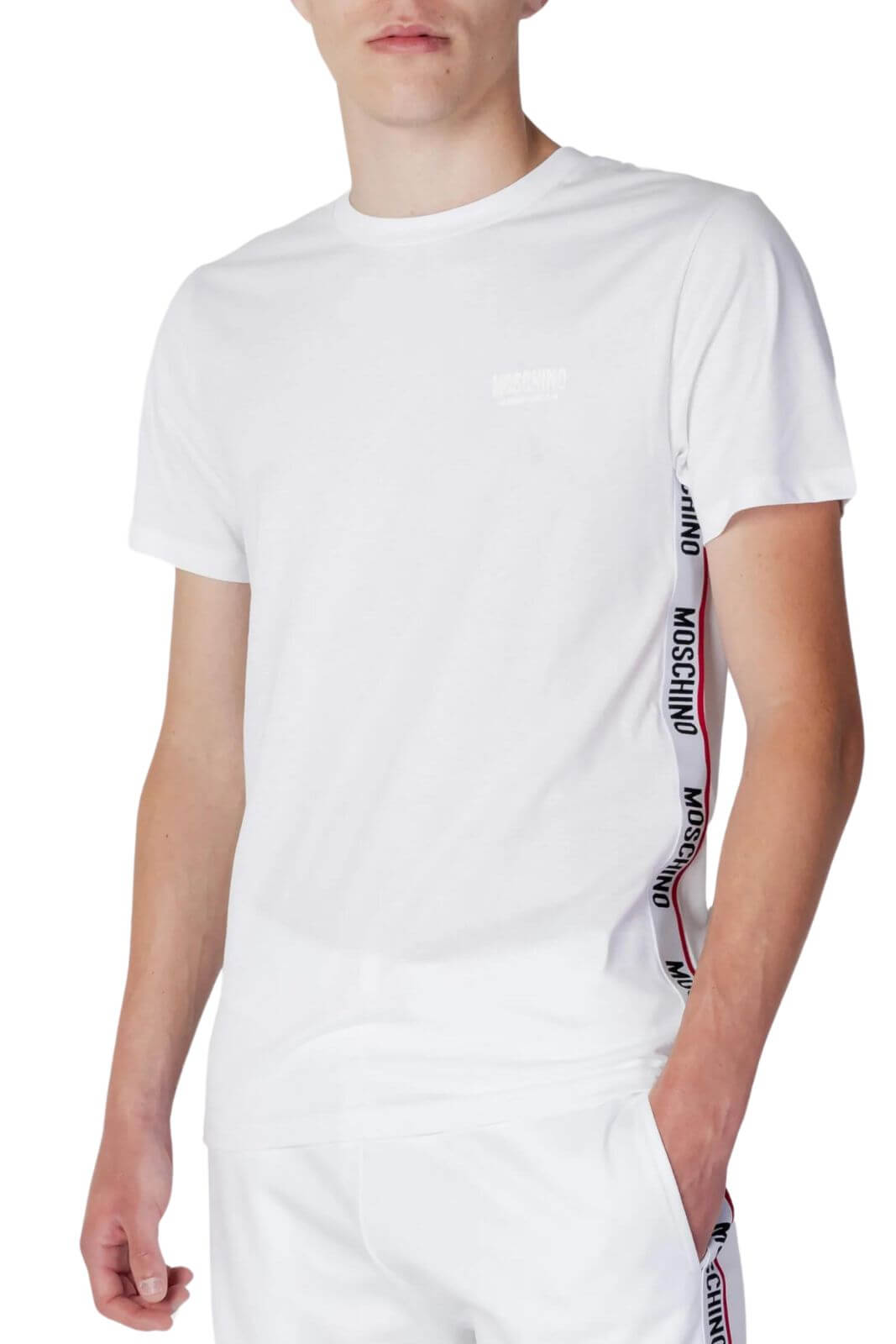 Moschino Underwear T-shirt Uomo con bande logate laterali