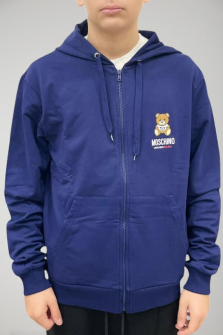 Sudadera con cremallera completa para hombre de Moschino Underwear