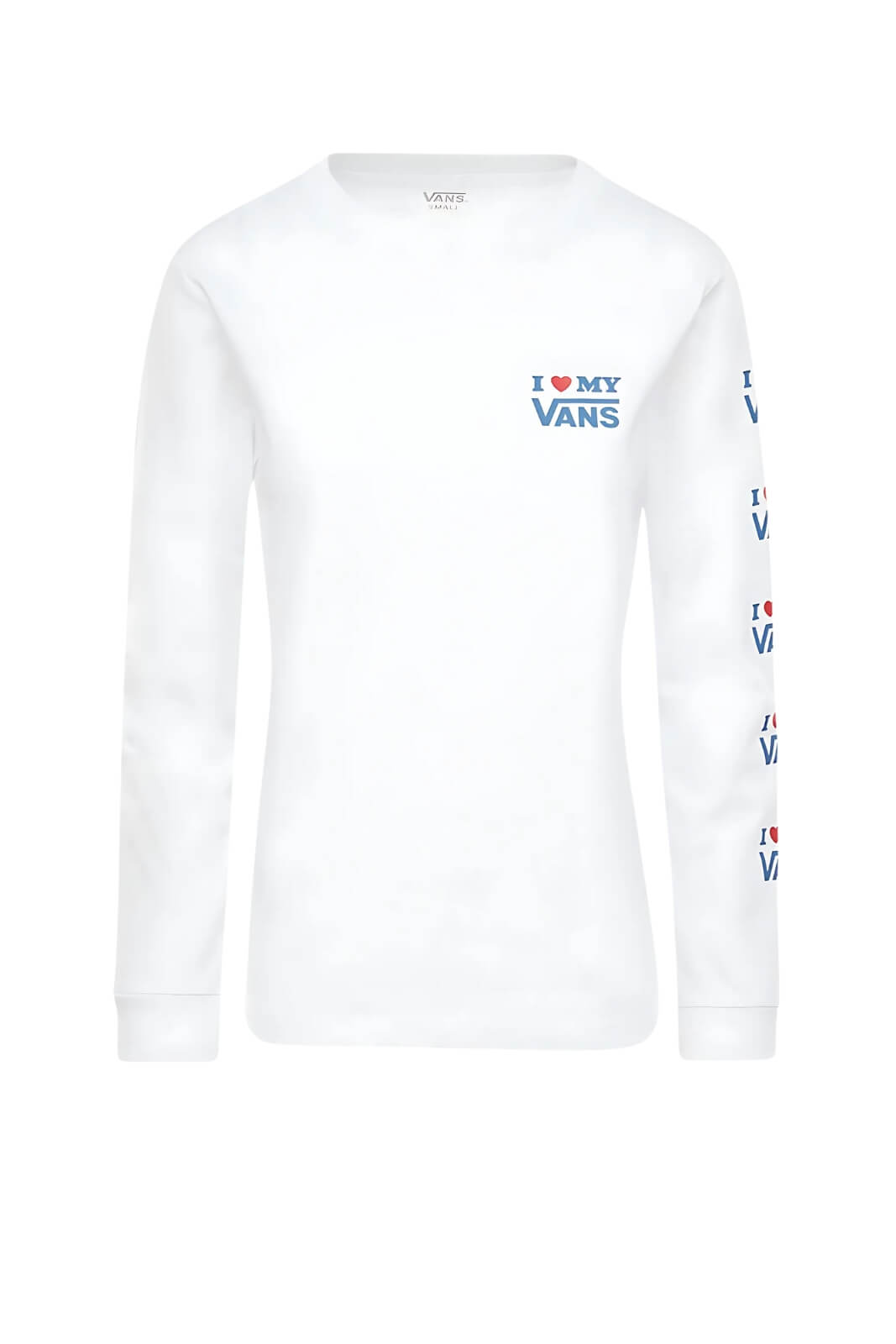 T-shirt da donna Vans a maniche lunghe con stampe fronte