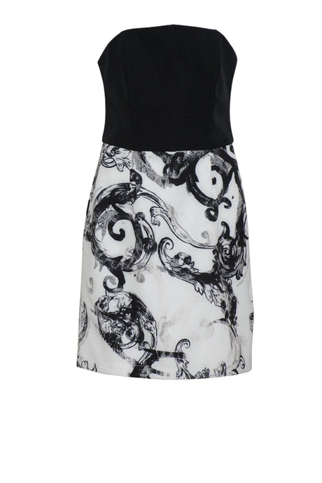 Abito da donna smanicato stampa baroque Versace Jeans Couture fronte