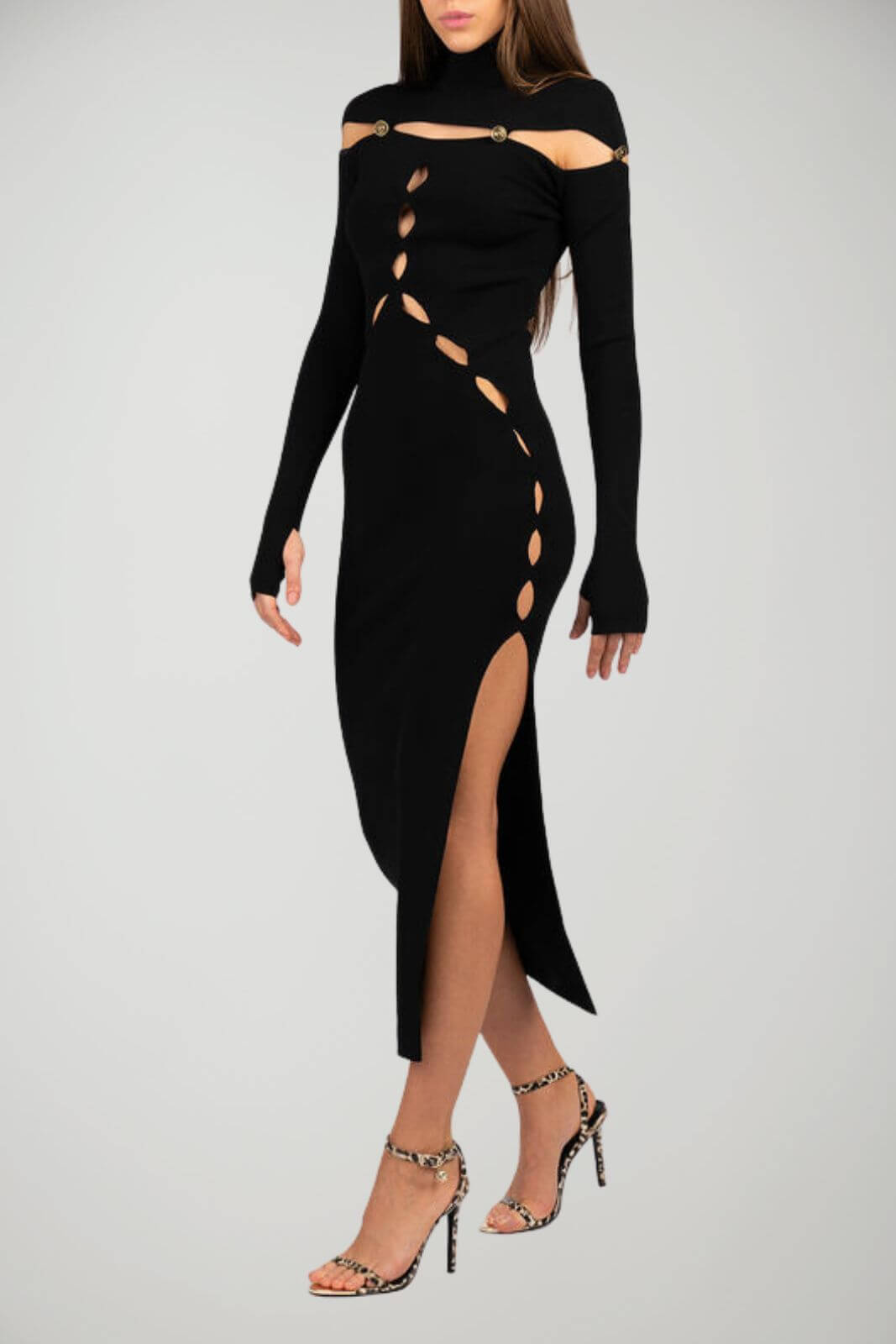 Versace Jeans Couture tubino donna BODYCON CUT OUT STRATCH