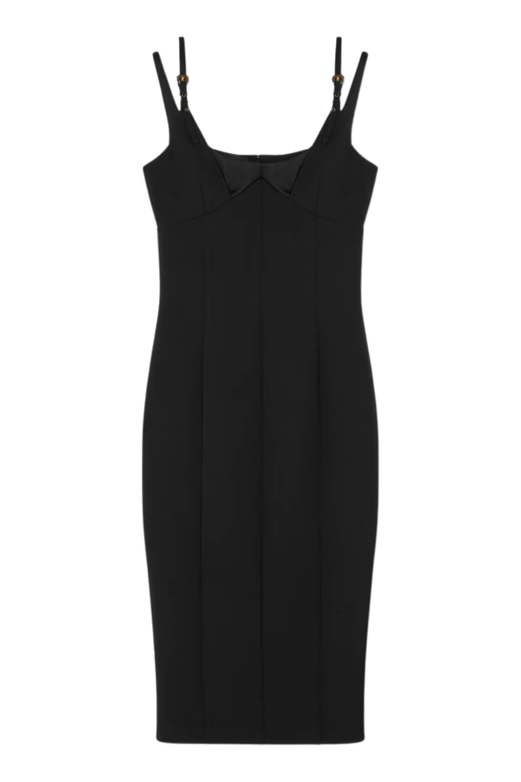 Abito donna Versace Jeans Couture smanicato con fibbie baroque fronte