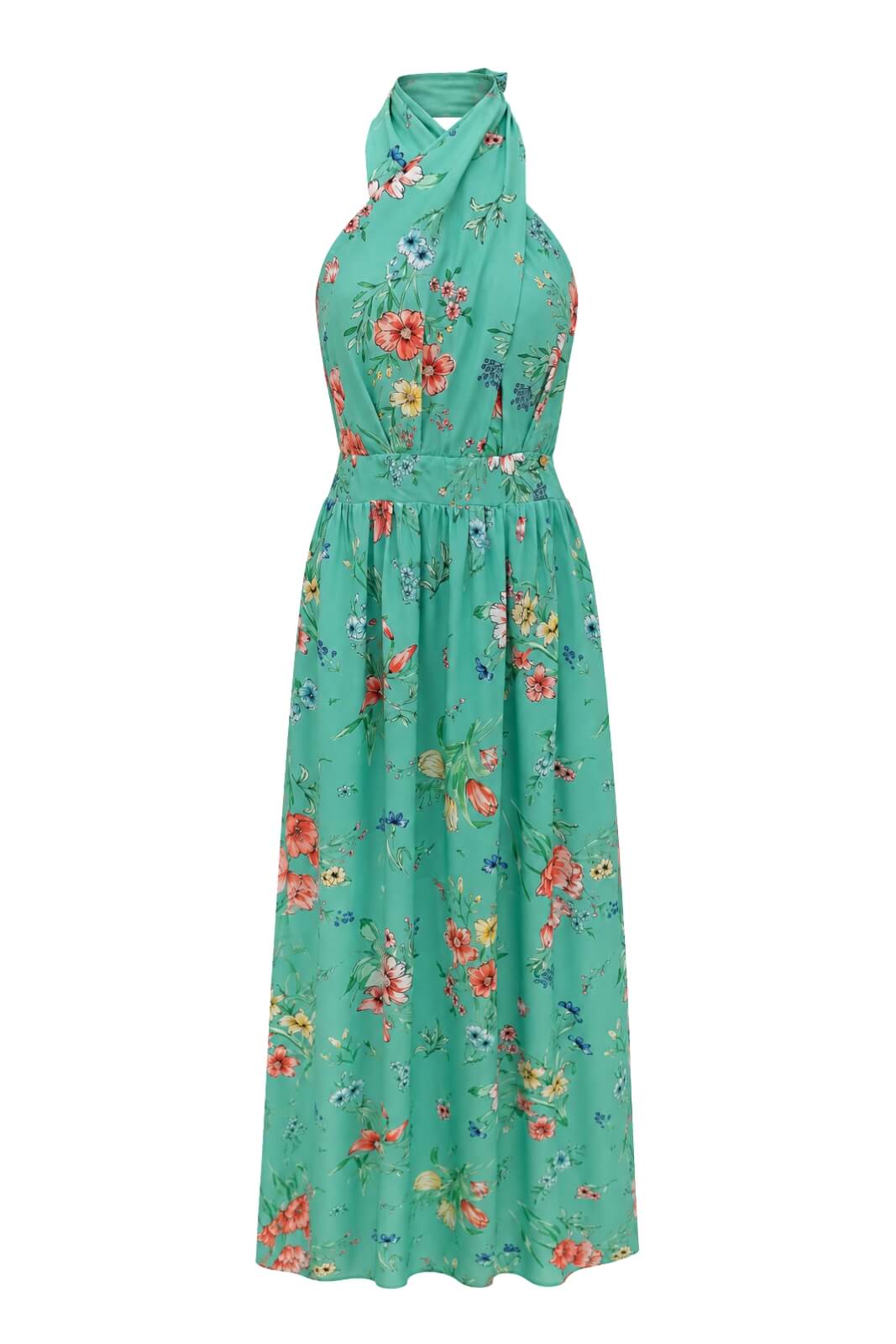 Abito da donna Very Simple lungo con stampa floreale