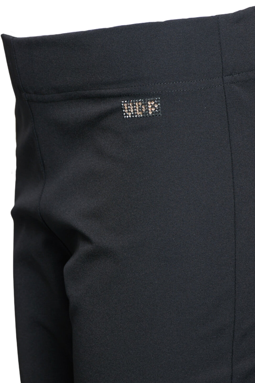 Pantalone slip on con strass Via delle perle dettaglio