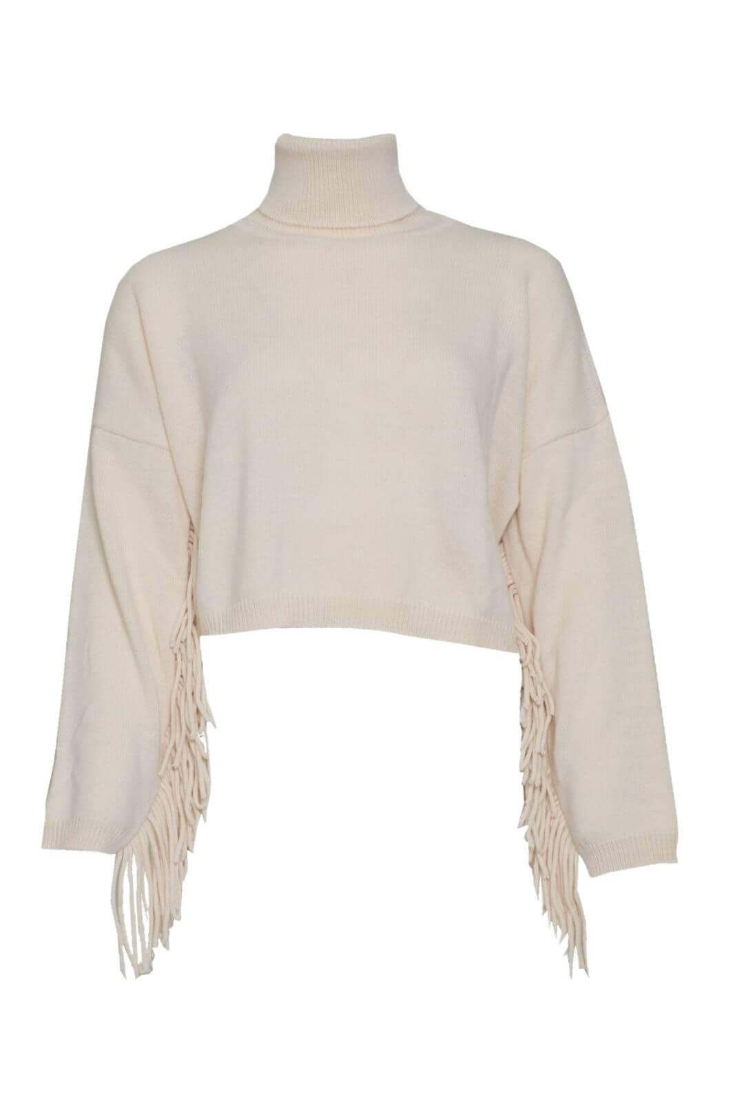 Vicolo dolcevita donna crop con frange