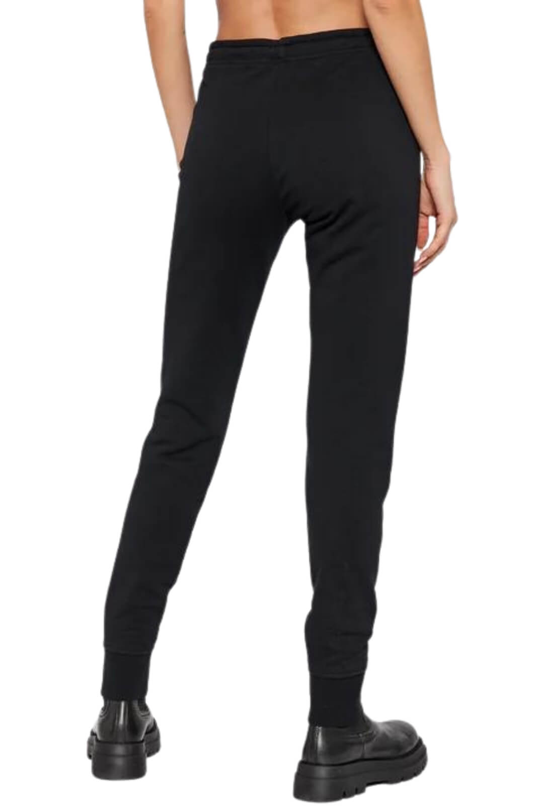 Love Moschino Women's Trousers with Glitter Heart Print
