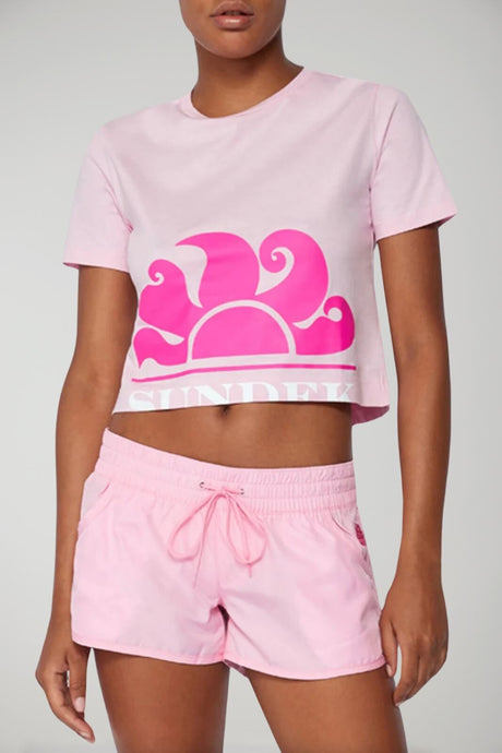 Sundek T-Shirt Donna CROPPED