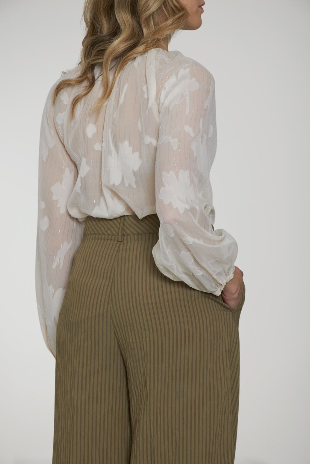 Blusa de lúrex floral para mujer de Liu Jo