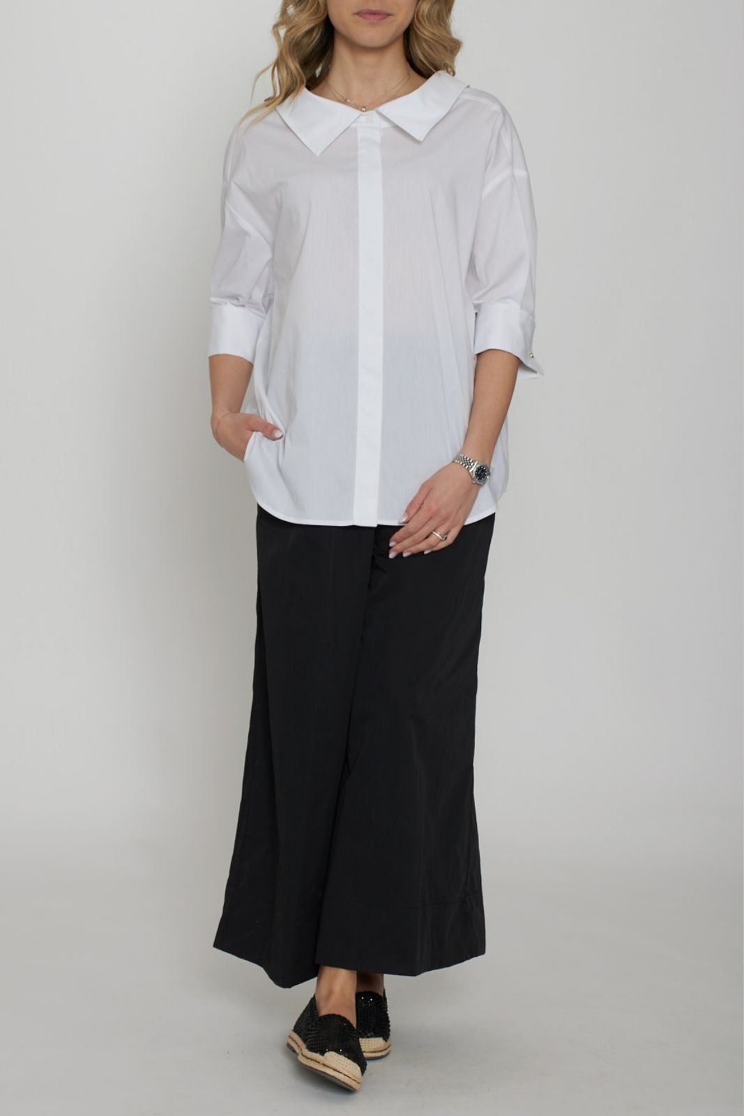 Liu Jo pantaloni donna flare in nylon