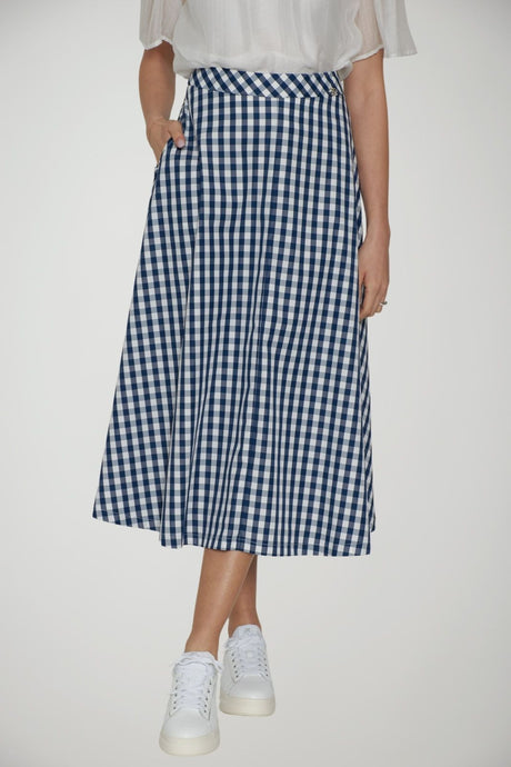 Liu Jo women's long gingham skirt
