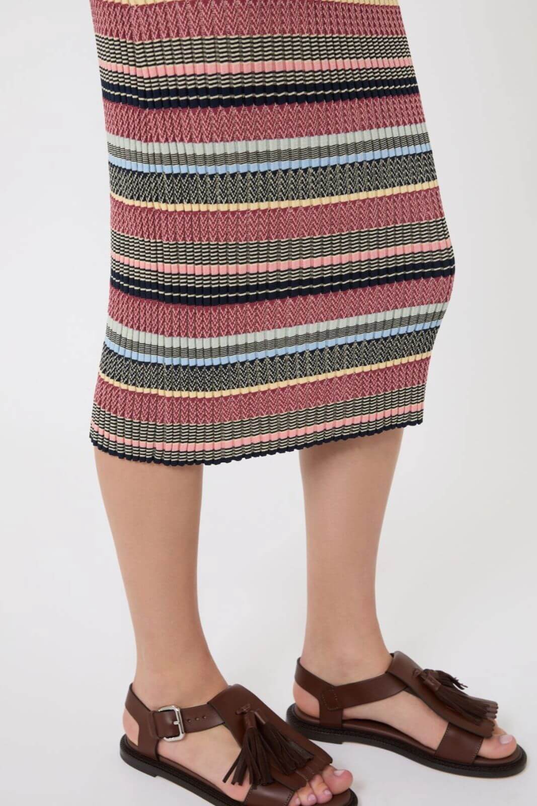 Weekend MaxMara Abito Donna longuette in viscosa multicolore