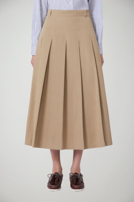 Weekend MaxMara Gonna Donna midi in gabardina svasata