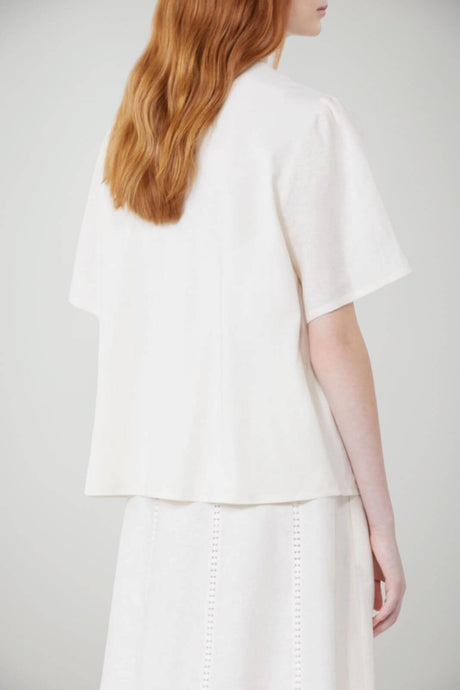 Weekend MaxMara Blusa Donna in lino traforata