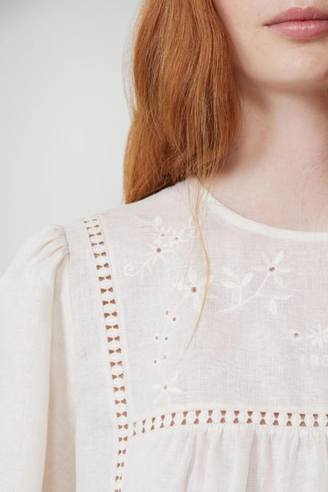 Weekend MaxMara Blusa Donna in lino traforata