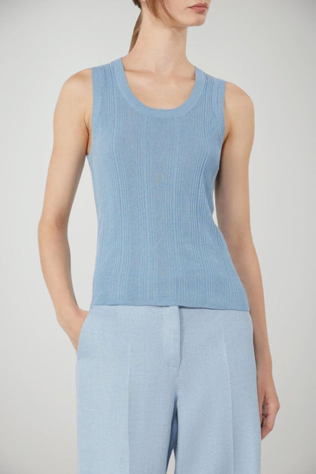 Weekend MaxMara Canotta Donna smanicata a coste