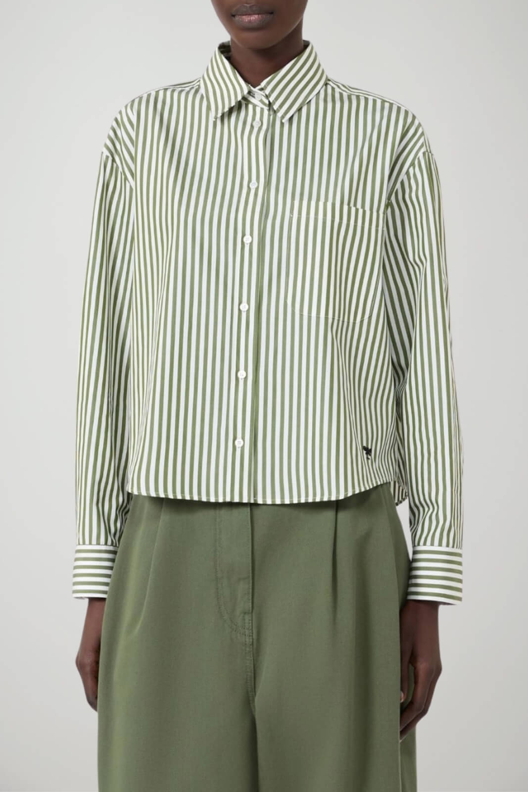 Weekend MaxMara Camicia Donna Boxy in popeline rigato