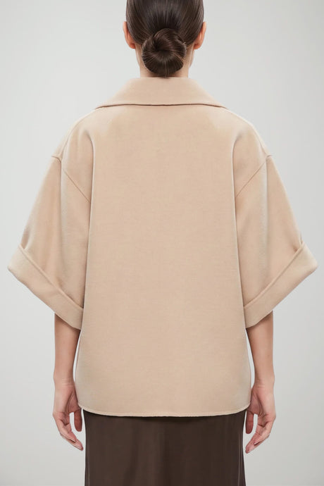 Weekend MaxMara Cappotto Donna corto in lana / Beige