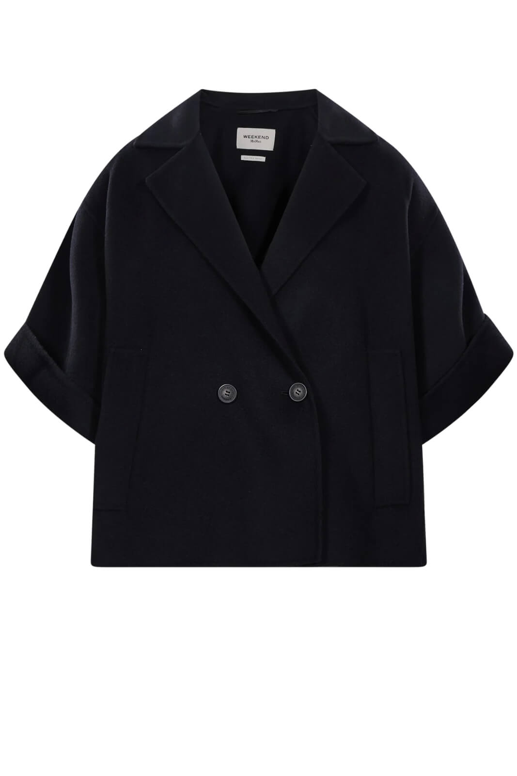 Weekend MaxMara Cappotto Donna corto in lana / Nero