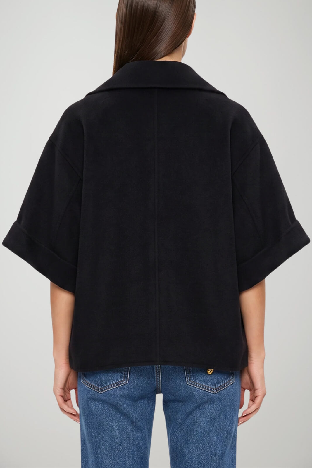 Weekend MaxMara Cappotto Donna corto in lana / Nero