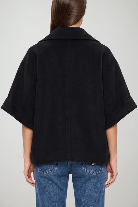 Weekend MaxMara Cappotto Donna corto in lana / Nero