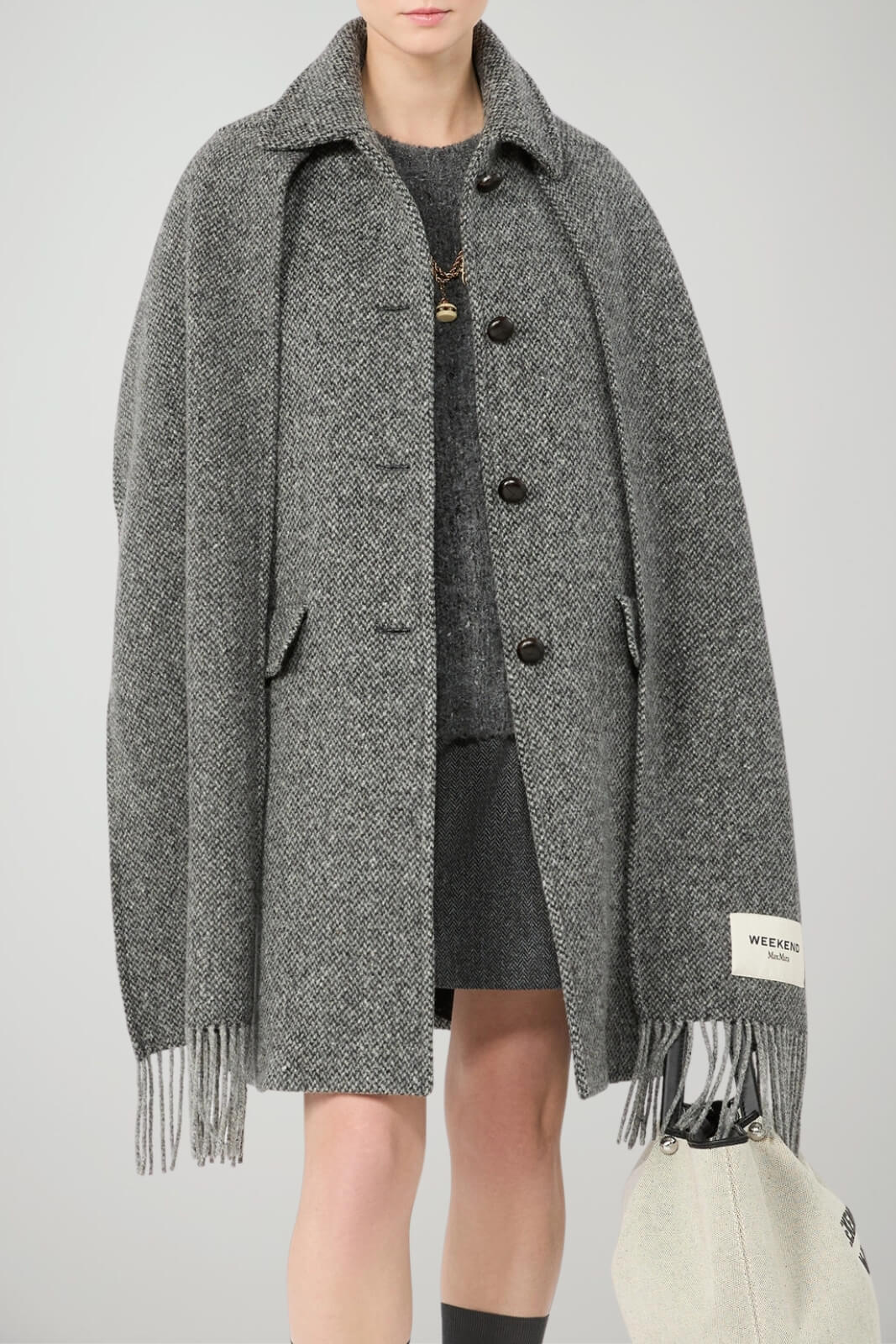 Weekend MaxMara Cappotto Donna in tweed misto lana