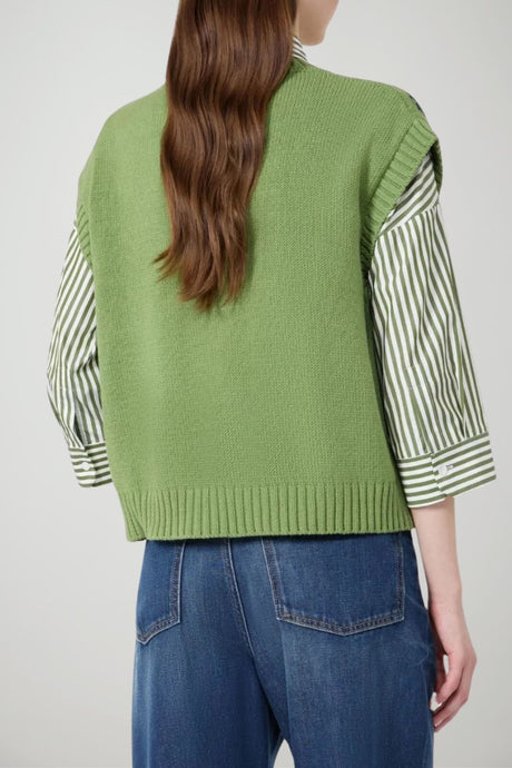 Weekend MaxMara Gilet Donna Over fit intarsiato
