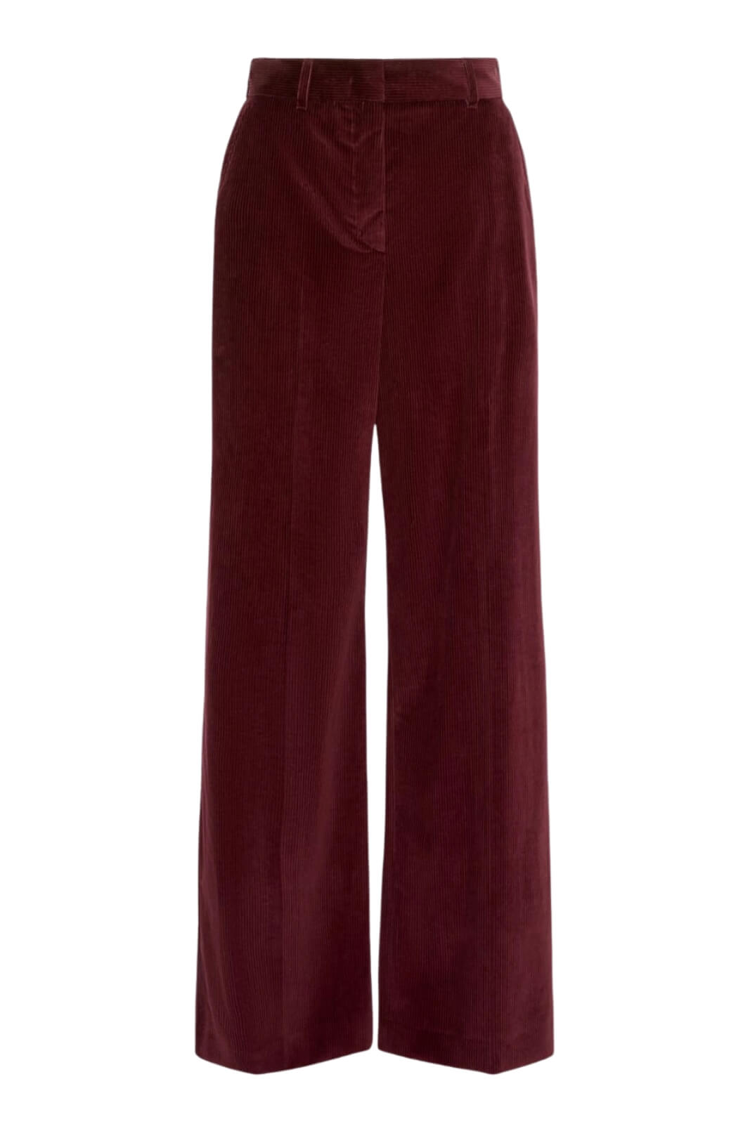 Weekend MaxMara Pantaloni Donna Wide Leg in velluto / Bordeaux