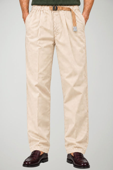 White Sand men's cotton trousers / Cream