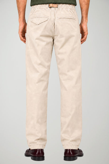 White Sand men's cotton trousers / Cream