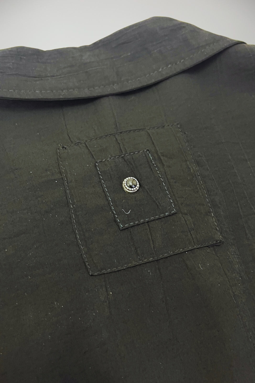 Overshirt da uomo White Sand in viscosa con bottoni