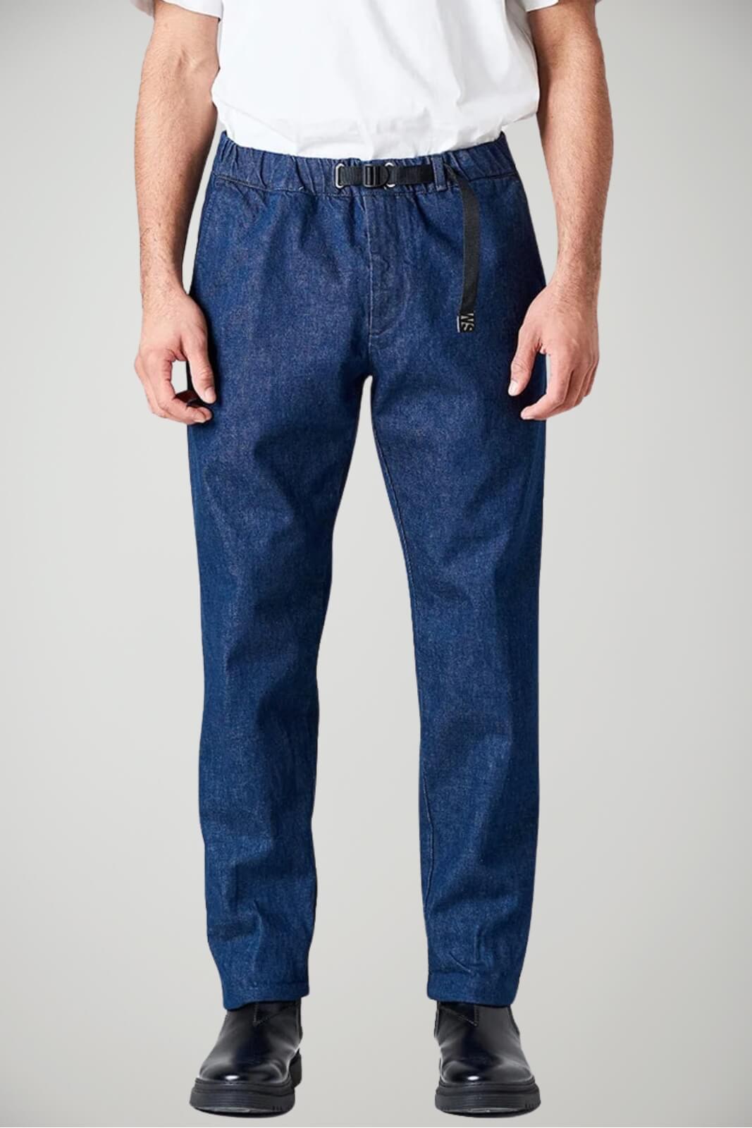 Pantaloni White Sand in denim da uomo con coulisse fronte 1