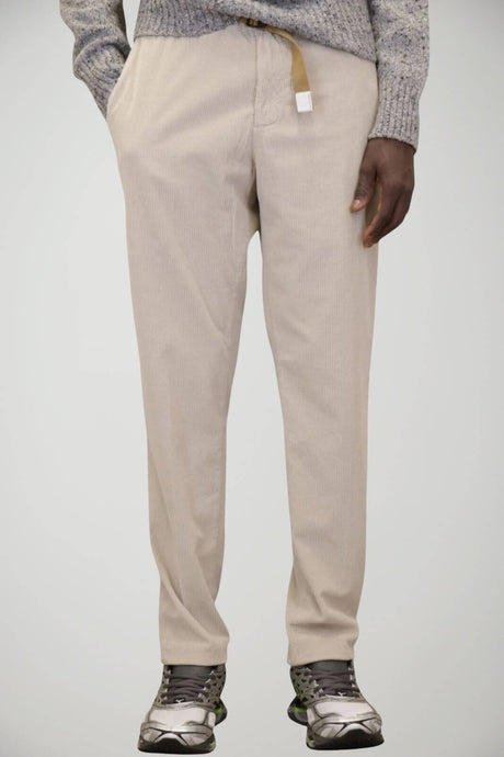White Sand Pantaloni Uomo in velluto a coste