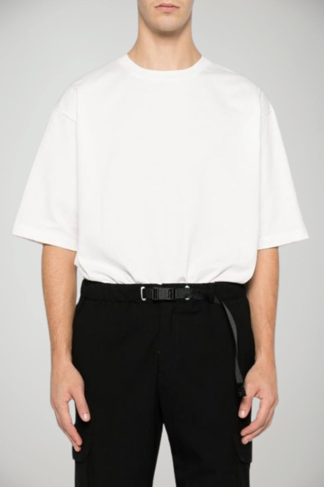 T-shirt da uomo White Sand tinta unita a maniche corte