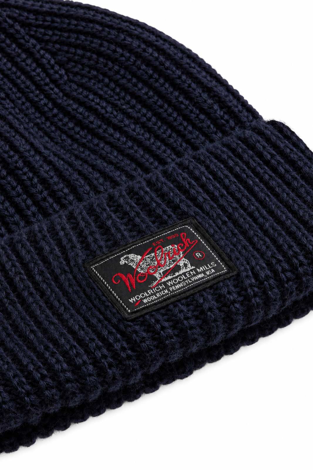 Woolrich Berretto WM Patch Beamie / Navy